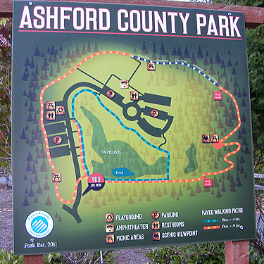 Park sign, Ashford County Park, Ashford, Pierce County, Washington