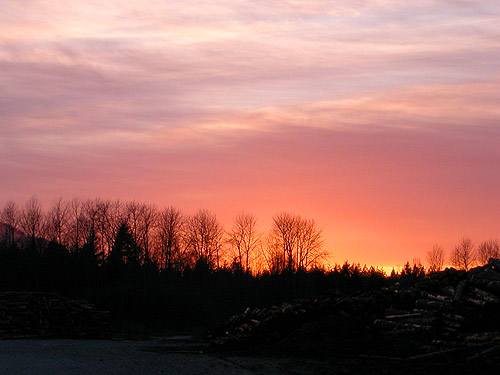 Sunset from Darrington, Washington on 29 March 2023