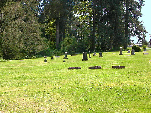 scene in Bethel Methodist Church Cemetery, Ridgefield, Clark County, Washington