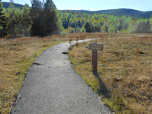 paved Meadow Creek Trail, Big Meadow Lake, Pend Oreille County, Washington