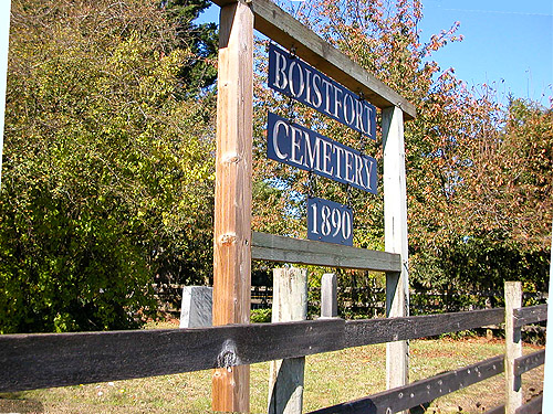 Boistfort Cemetery entrance, Boistfort, Lewis County, Washington