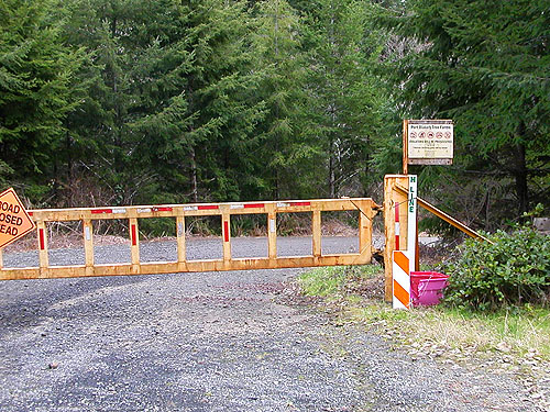Howard Creek gate, Brooklyn Valley, Pacific County, Washington