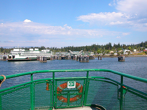 ferry "Spokane" arriving at Kingston, Washington on 1 August 2022