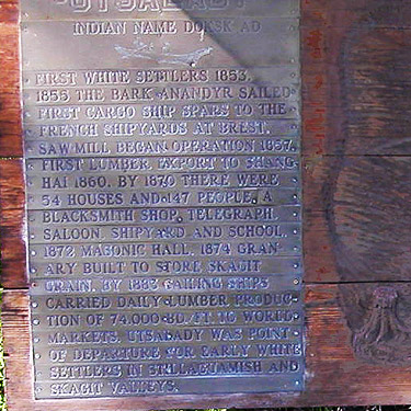 History sign, Utsalady Point Park, Camano Island, Washington