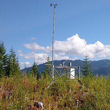 weather station, summit of West Church Ridge, Whatcom County, Washington