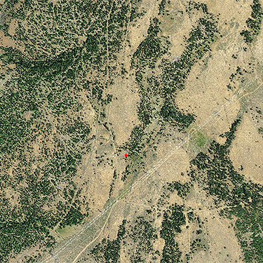 2015 aerial photo shows spider site south of Colockum Pass, Kittitas County, Washington