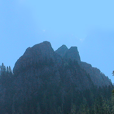 High Rock from Cora Lake, Lewis County, Washington