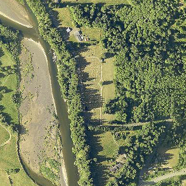 recent aerial photo of Satsop Cemetery, Grays Harbor County, Washington