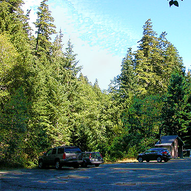 parking lot at Upper Dungeness Trailhead, Clallam County, Washington