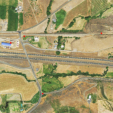 2015 aerial photo of East Kittitas, Kittitas County, Washington and vicinity