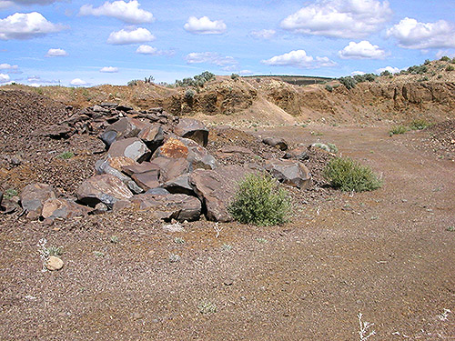 old rock quarry east of East Kittitas, Kittitas County, Washington