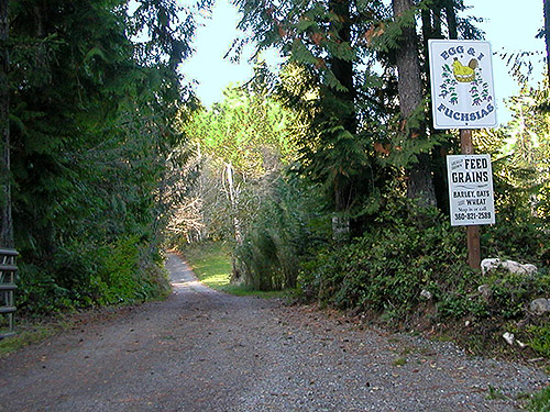 entrance of Egg and I Farm, Egg and I Road, Jefferson County, Washington