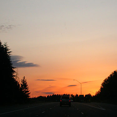 sunset near Issaquah, Washington on 5 June 2018