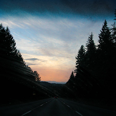 sunset on way to Seattle from Snoqualmie, 2 June 2019