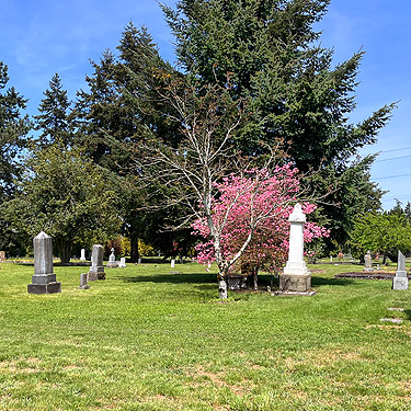 scene in Greenwood Cemetery, Chimacum, Washington