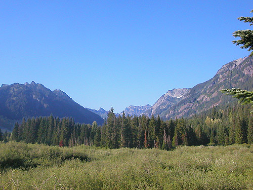 Gold Creek Valley (near Snoqualmie Pass, Washington) from the south