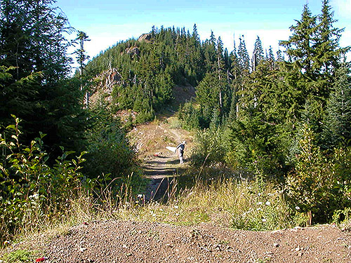ridge crest to NW, 4600', Huckleberry Mountain summit ridge, SE King County, Washington