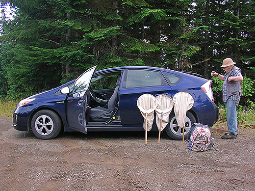 spider-mobile that made it to the top, 4600' summit ridge of Huckleberry Mountain, SE corner King County, Washington