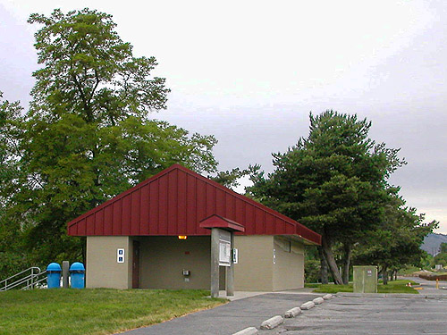 restroom building, Hydro Park, East Wenatchee, Douglas County, Washington