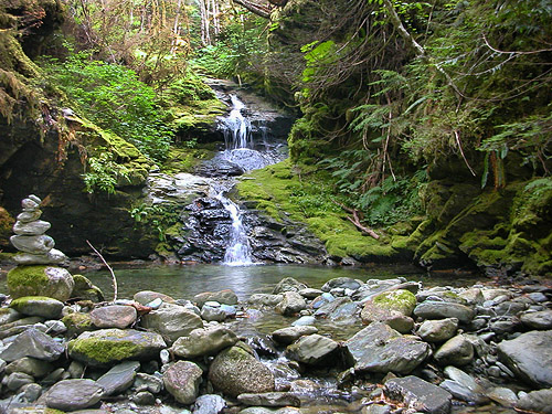 Upper Hilt Creek Falls, SE of Rockport, Skagit County, Washington