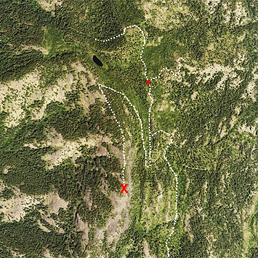 aerial view of First Thought Mountain, Stevens County, Washington