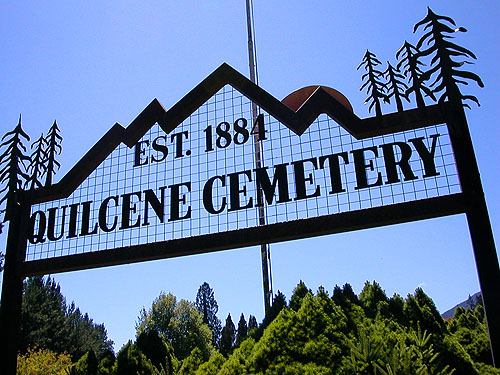 entrance of Quilcene Cemetery, Quilcene, Washington