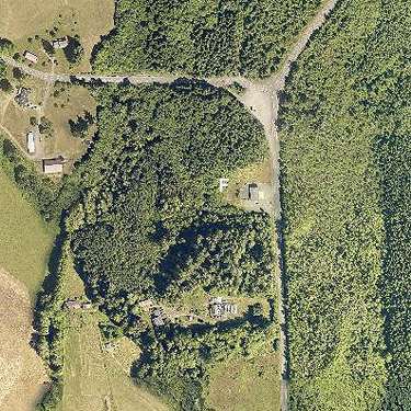 aerial view of Wynoochee Valley Fire Station and vicinity, Grays Harbor county, Washington