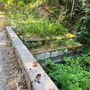 end lf bridge, Upper Lyre River, Clallam County, Washington