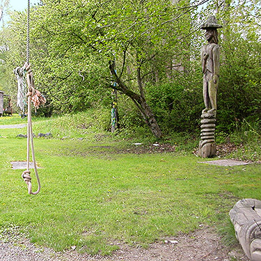 nooselike rope swing in Marietta Veterans Park, Marietta, Whatcom County, Washington