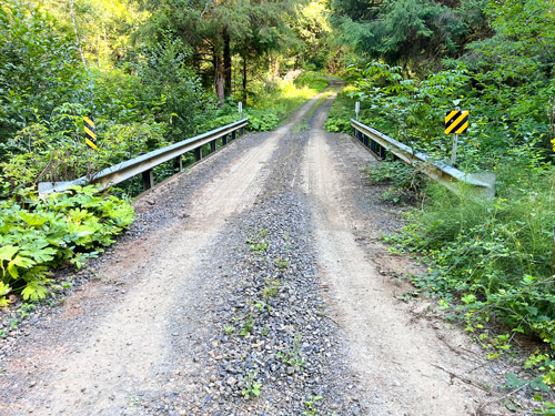 bridge on forest road, Mill Creek Road, Pacific County, Washington