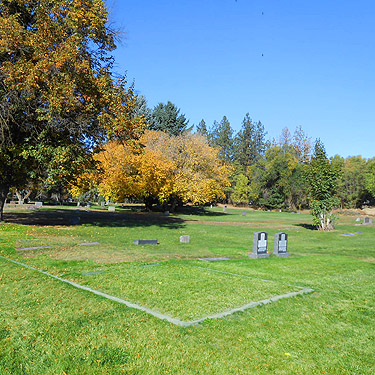 scene in Meyers Falls Cemetery, Kettle Falls, Washington