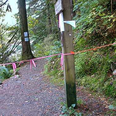 closed trail, Middle Fork Trailhead, King County, Washington