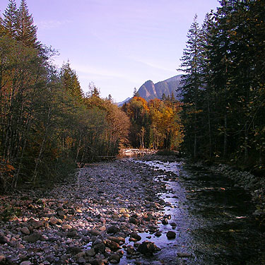 Taylor River from bridge near Middle Fork Campground, King County, Washington