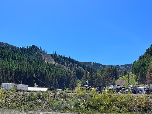 main buildings of Mission Ridge Ski Area, Chelan County, Washington
