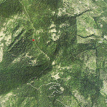 2023 aerial view of Monumental Mountain, Stevens County, Washington