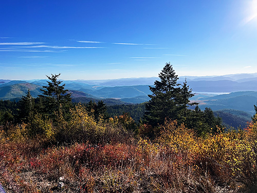 view to the west from Monumental Mountain, Stevens County, Washington