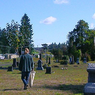 Kathy Whaley in Elma IOOF Cemetery, Grays Harbor County, Washington