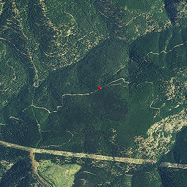 2015 aerial photo of our field site, Mosquito Ridge, Entiat Mountains, Chelan County, Washington