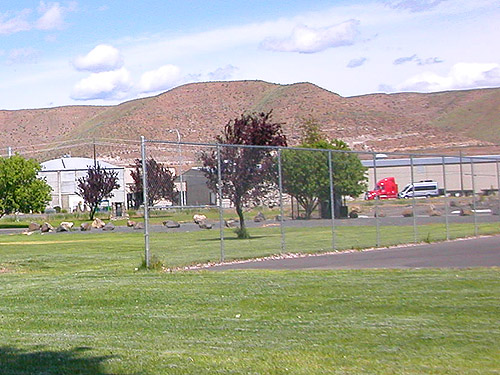 lawns and buildings, Clemans View Sports Park, Naches, Washington