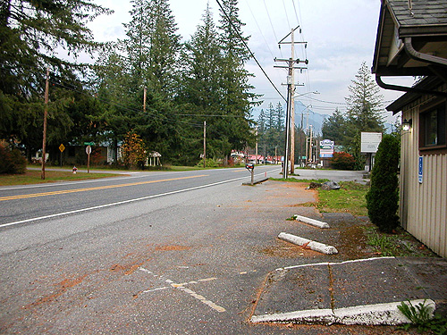 main street of Maple Falls, Whatcom County, Washington