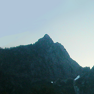 mountain, possibly Vesper Peak, from Mountain Loop Highway