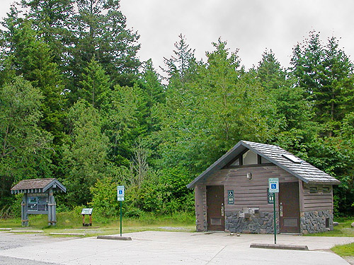 parking lot and trailhead, Lily Point Park, Point Roberts, Washington