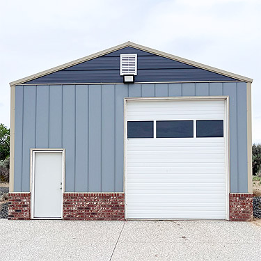 shed/garage at cemetery, Royal City, Washington