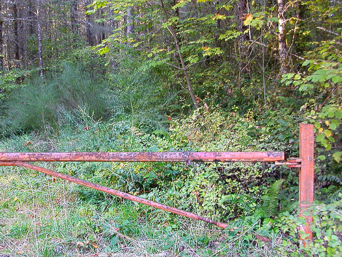 Manke Timber gate, Spencer Road SW of Salkum, Lewis County, Washington