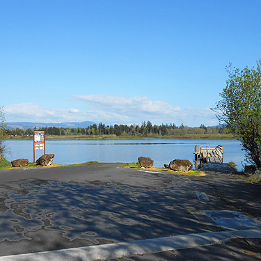 boat launch on NW side of Silver Lake, Cowlitz County, Washington