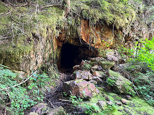 mine portal, Silver Creek N of Galena, Snohomish County, Washington