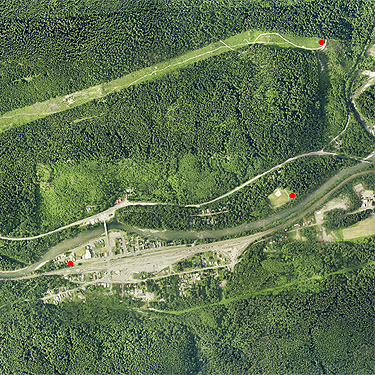 2015 aerial photo of Skykomish area, King County, Washington