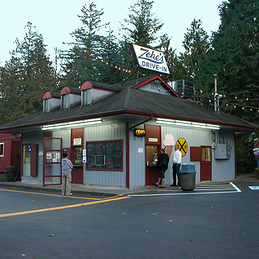 Zeke's Drive-in east of Gold Bar, Washington on 11 October 2018