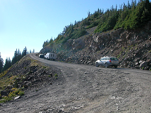 road to summit, Slate Peak, Whatcom/Okanogan County, Washington