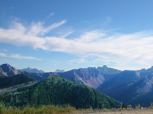 mountains west of Slate Pass, Slate Peak, Whatcom/Okanogan County, Washington